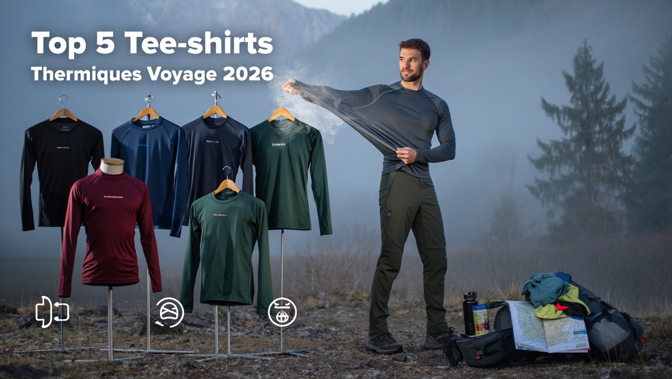 top 5 tee shirts thermiques voyage