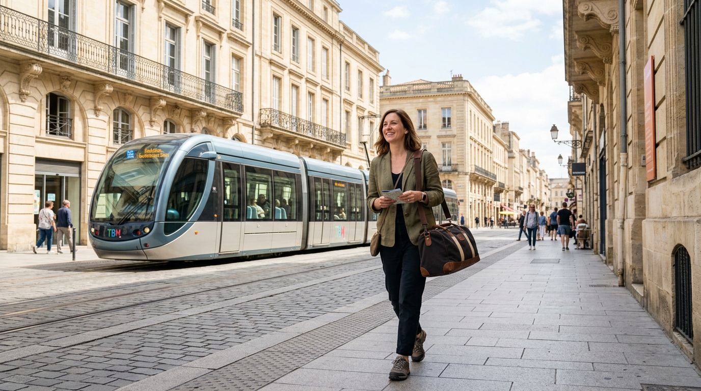 bordeaux en 48 h sans voiture itinéraire optimisé à pied et en tram